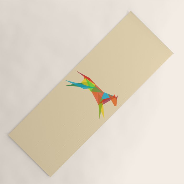 Fractal Geometric Dog Yoga Mat Gallery Image 1