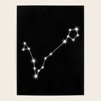 Pisces Zodiac Star Constellation Line Art Black Poster Gallery Image 4