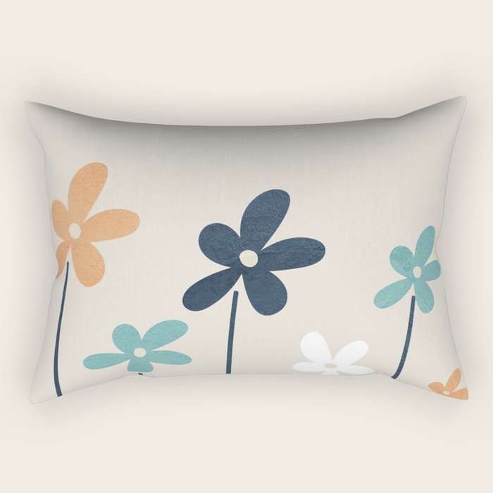 Abstract Flowers 2 Rectangular Pillow Gallery Image 2