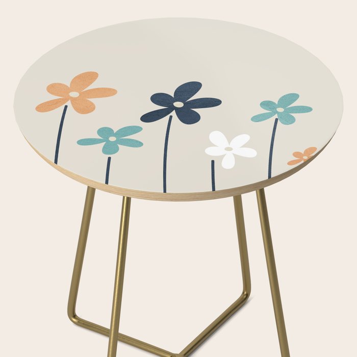 Abstract Flowers 2 Side Table Gallery Image 2