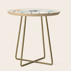 Abstract Flowers 2 Side Table Gallery Image 1