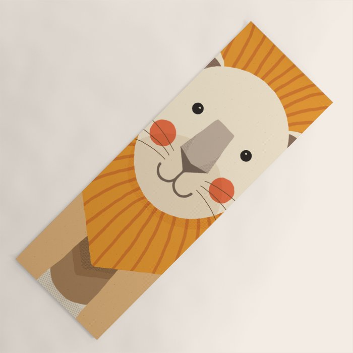 Lion, Animal Portrait Yoga Mat Gallery Image 1