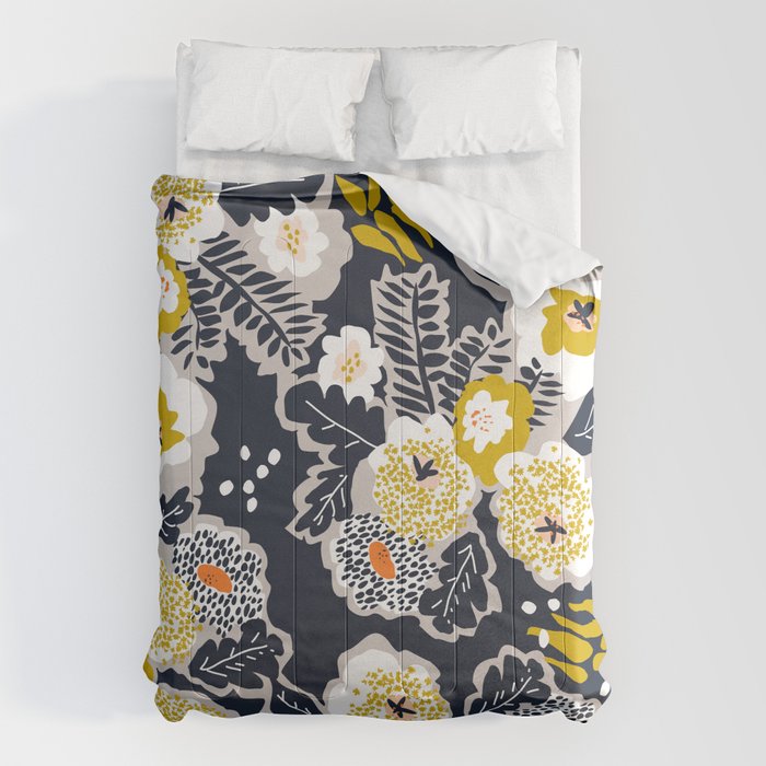 Scandinavian flowers greet you Comforter Gallery Image 6