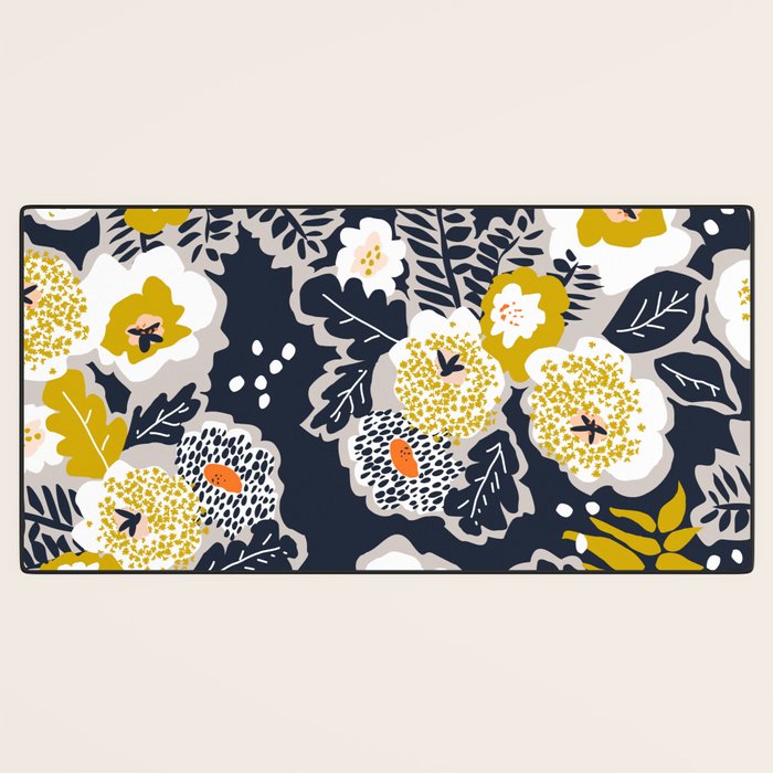 Scandinavian flowers greet you Desk Mat Gallery Image 3