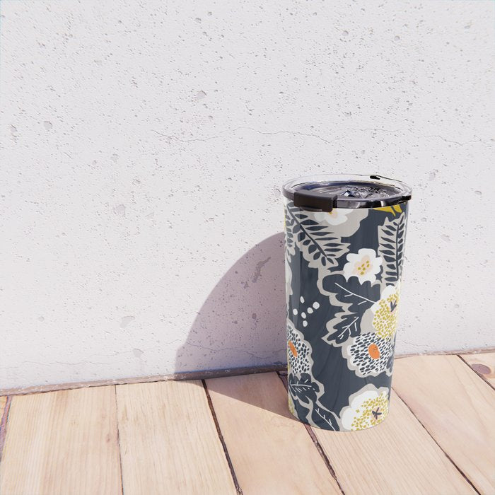 Scandinavian flowers greet you Travel Mug Gallery Image 4