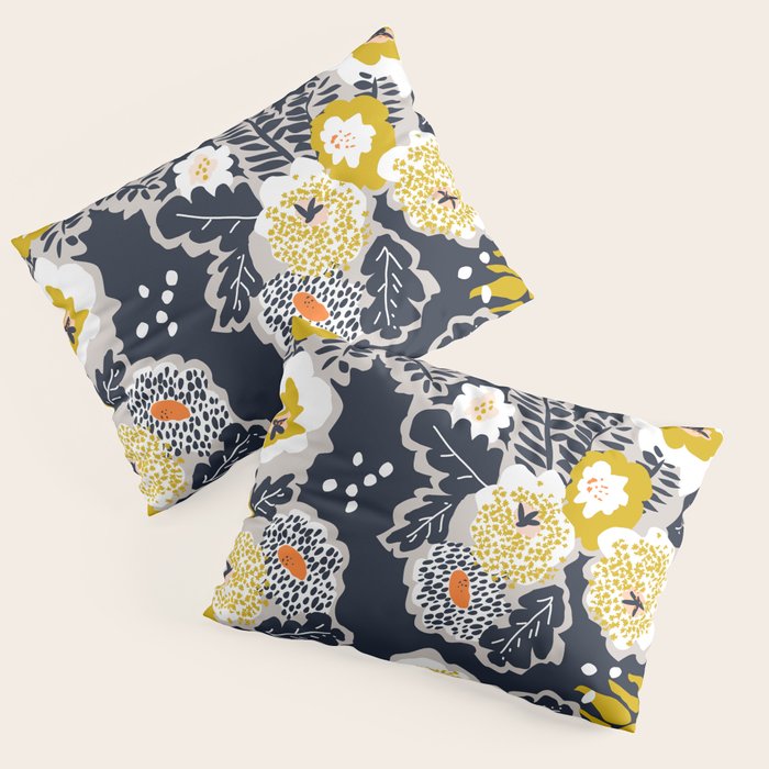 Scandinavian flowers greet you Pillow Sham Gallery Image 3