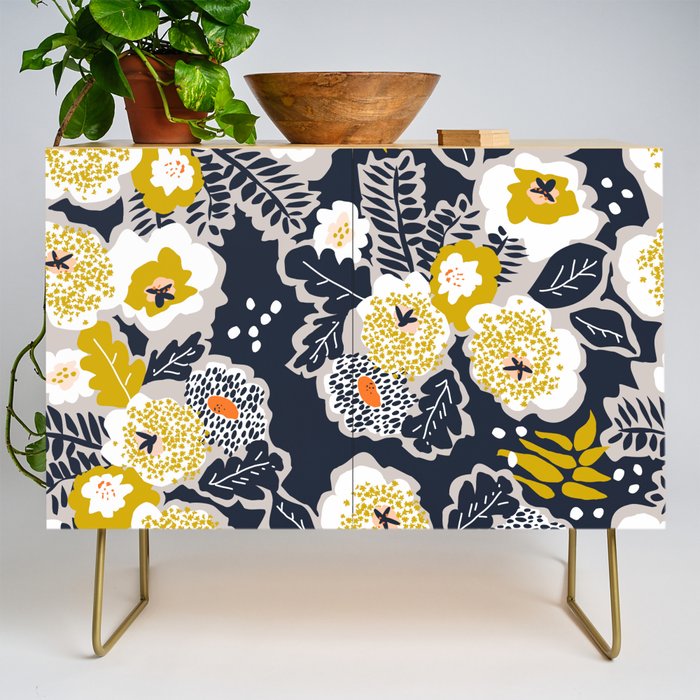 Scandinavian flowers greet you Credenza Gallery Image 1