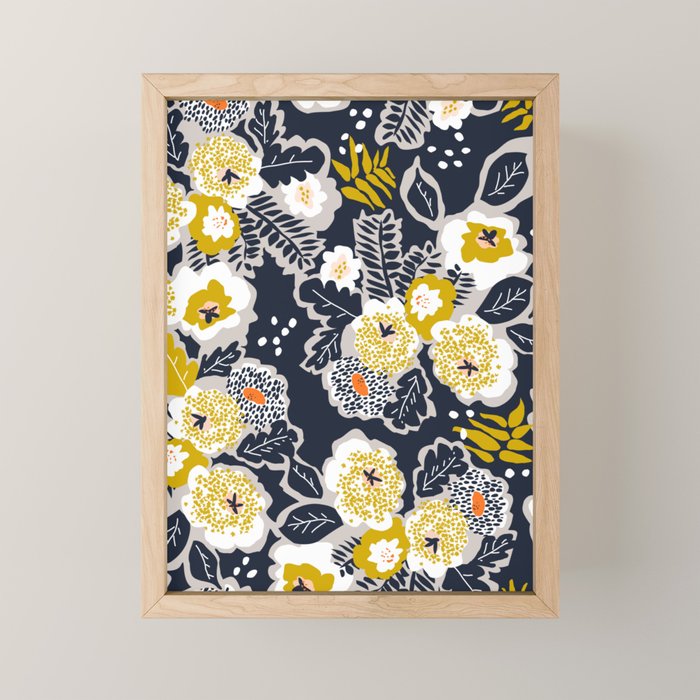 Scandinavian flowers greet you Mini Art Print Gallery Image 1