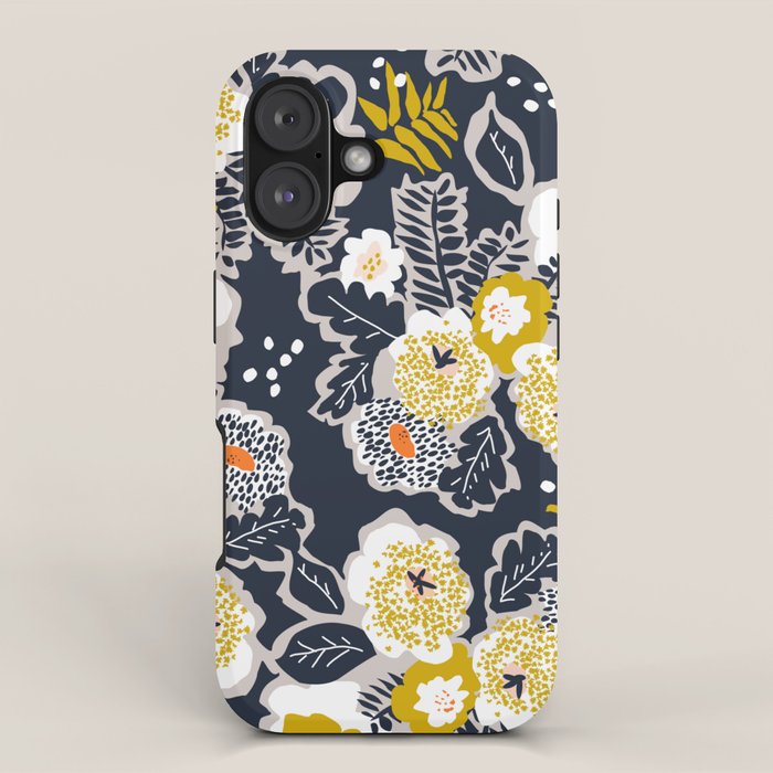 Scandinavian flowers greet you iPhone Case Gallery Image 1