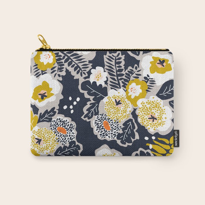 Scandinavian flowers greet you Carry All Pouch Gallery Image 1