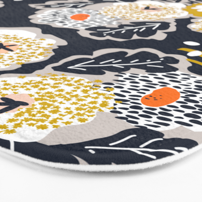 Scandinavian flowers greet you Bath Mat Gallery Image 3