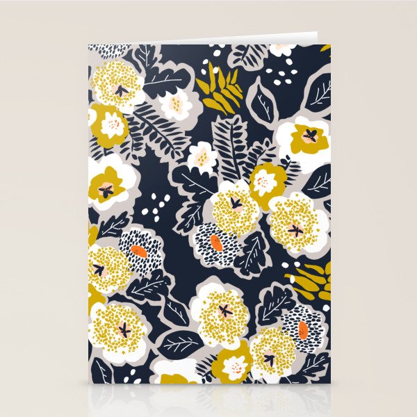 Scandinavian flowers greet you Stationery Card Gallery Image 2