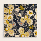 Scandinavian flowers greet you Wood Wall Art Gallery Image 1