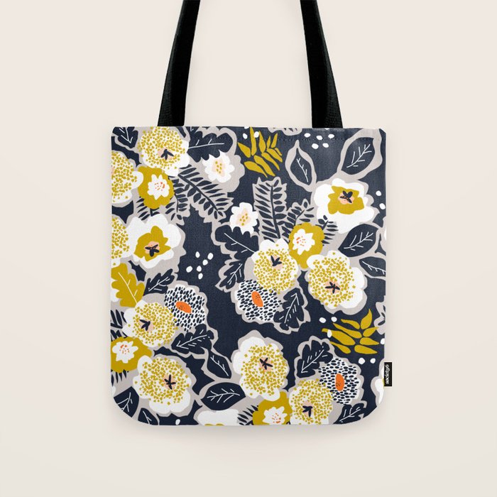 Scandinavian flowers greet you Tote Bag Gallery Image 1