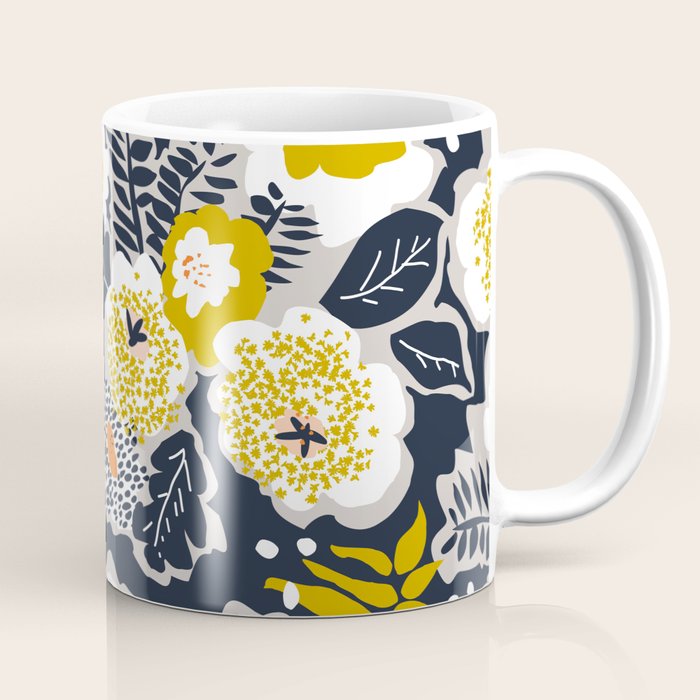 Scandinavian flowers greet you Coffee Mug Gallery Image 1