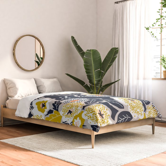 Scandinavian flowers greet you Comforter Gallery Image 2