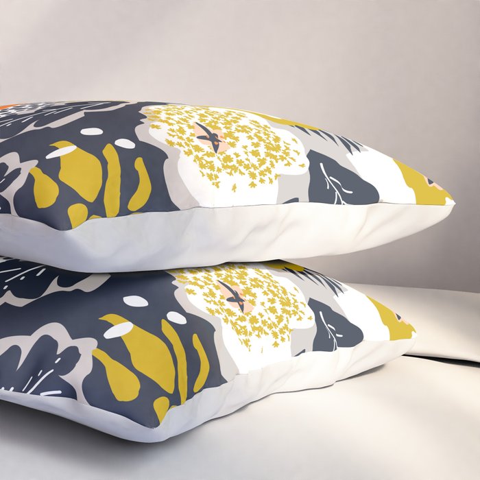 Scandinavian flowers greet you Pillow Sham Gallery Image 3