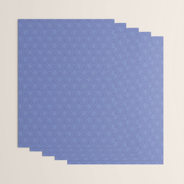 Periwinkle Scallops Wrapping Paper Gallery Image 3