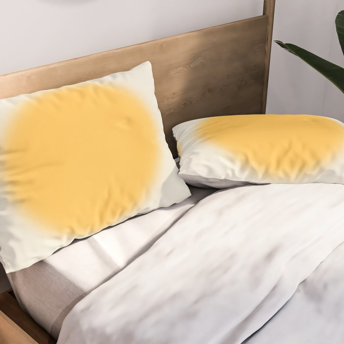Abstraction_SUN_YELLOW_CIRCLE_BLUR_LOVE_POP_ART_0602A Pillow Sham Gallery Image 2