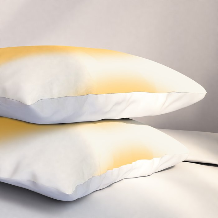 Abstraction_SUN_YELLOW_CIRCLE_BLUR_LOVE_POP_ART_0602A Pillow Sham Gallery Image 3