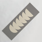 Half Circle 3 - Grey Texture Yoga Mat Gallery Image 1