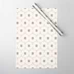WILDFLOWER JASMIN GREY Wrapping Paper Gallery Image 1