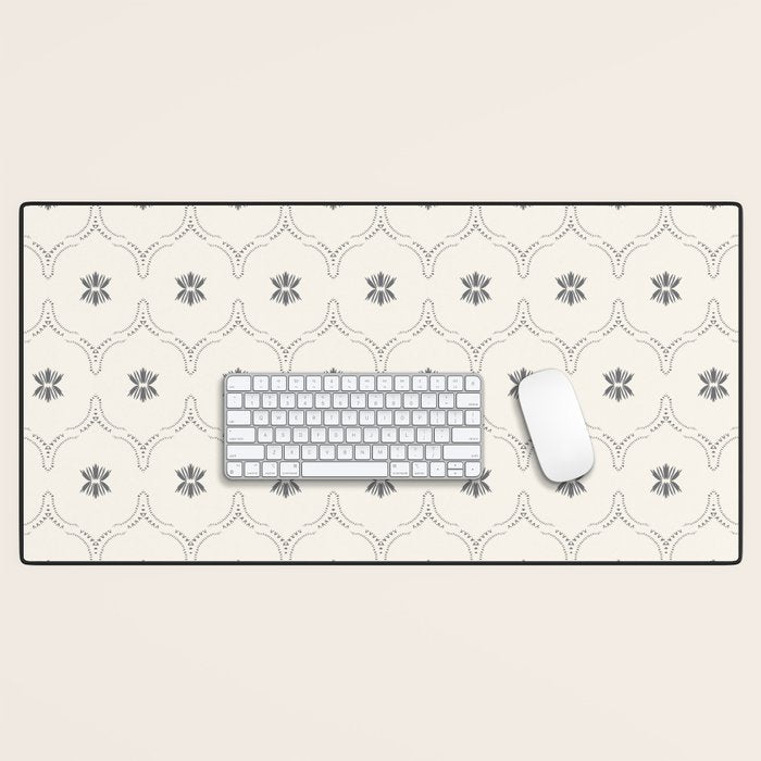 WILDFLOWER JASMIN GREY Desk Mat Gallery Image 1