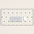 WILDFLOWER JASMIN GREY Desk Mat Gallery Image 1