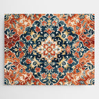 Indigo and Floral Spice Mandala Jigsaw Puzzle Gallery Image 1