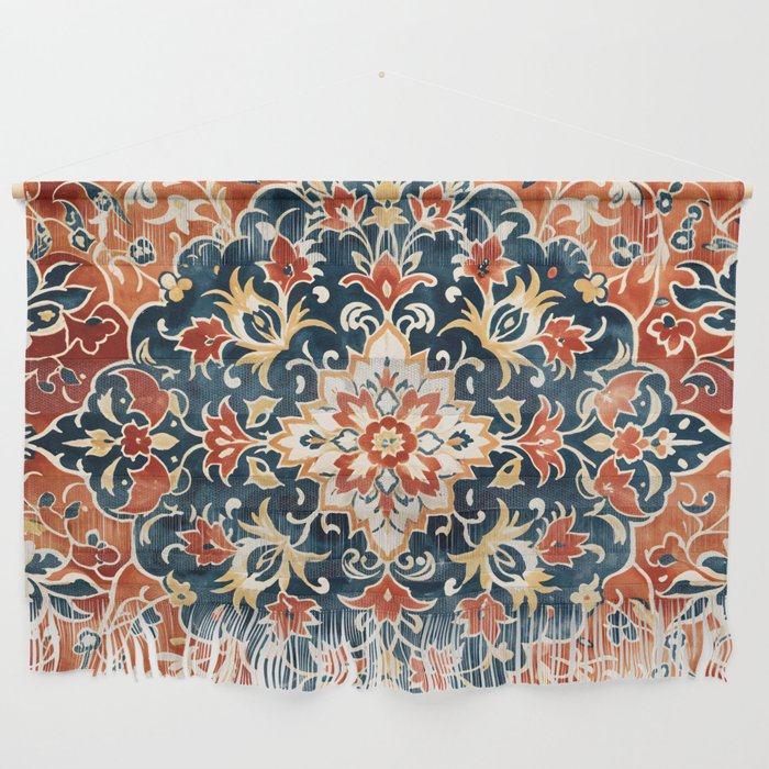 Indigo and Floral Spice Mandala Wall Hanging Gallery Image 1