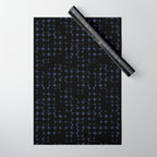 Midcentury modern geometric 01 black Wrapping Paper Gallery Image 1