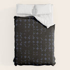 Midcentury modern geometric 01 black Comforter Gallery Image 6
