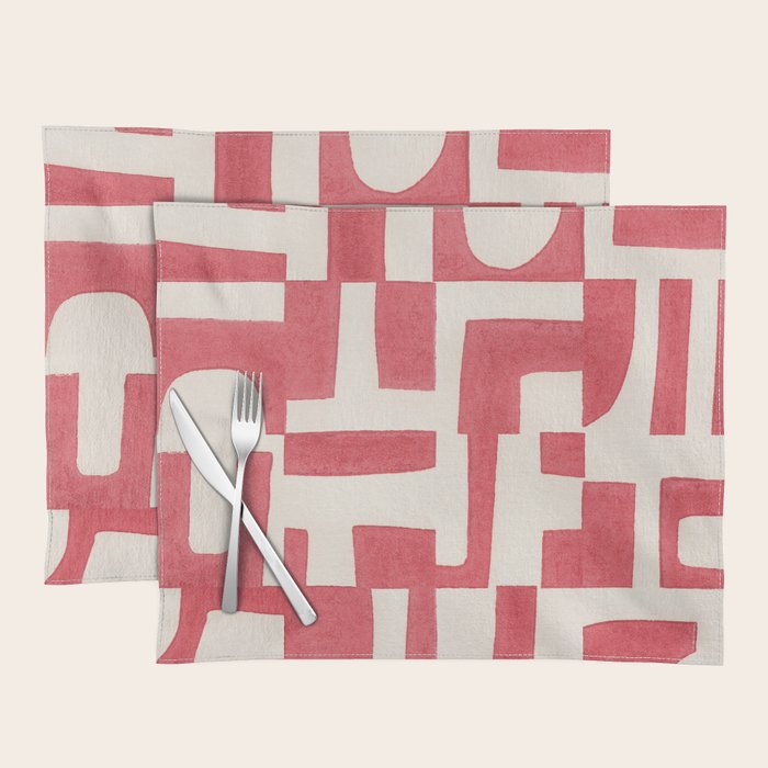 Red Puzzle Placemat Gallery Image 1