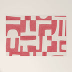 Red Puzzle Welcome Mat Gallery Image 1