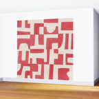 Red Puzzle Wall Mural Gallery Image 2