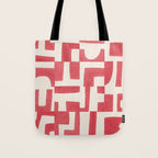 Red Puzzle Tote Bag Gallery Image 1
