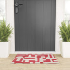 Red Puzzle Welcome Mat Gallery Image 3