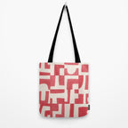 Red Puzzle Tote Bag Gallery Image 2