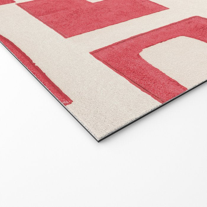 Red Puzzle Welcome Mat Gallery Image 2
