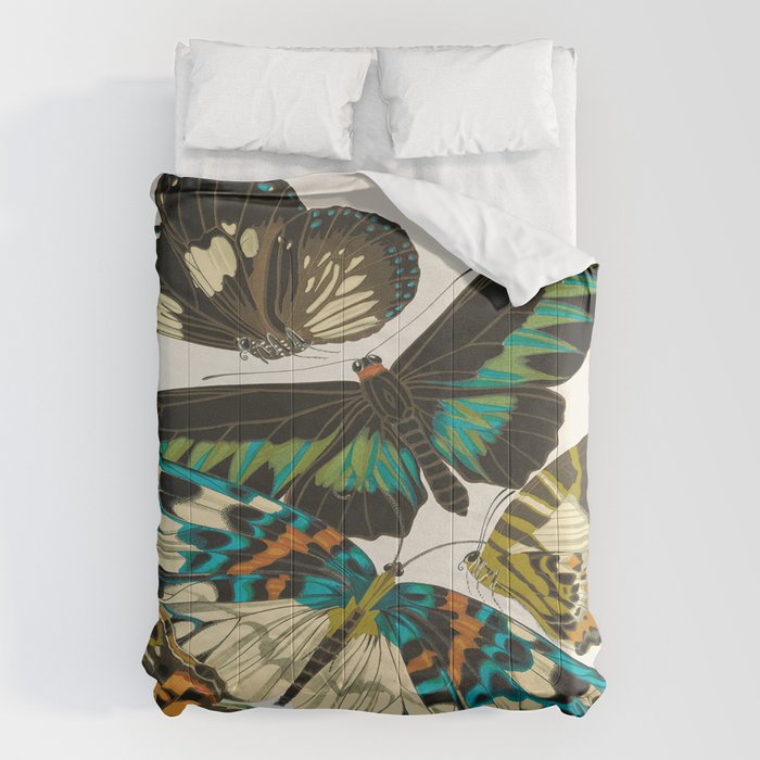 Vintage Butterfly Illustration EA Seguy Papillon Comforter Gallery Image 6