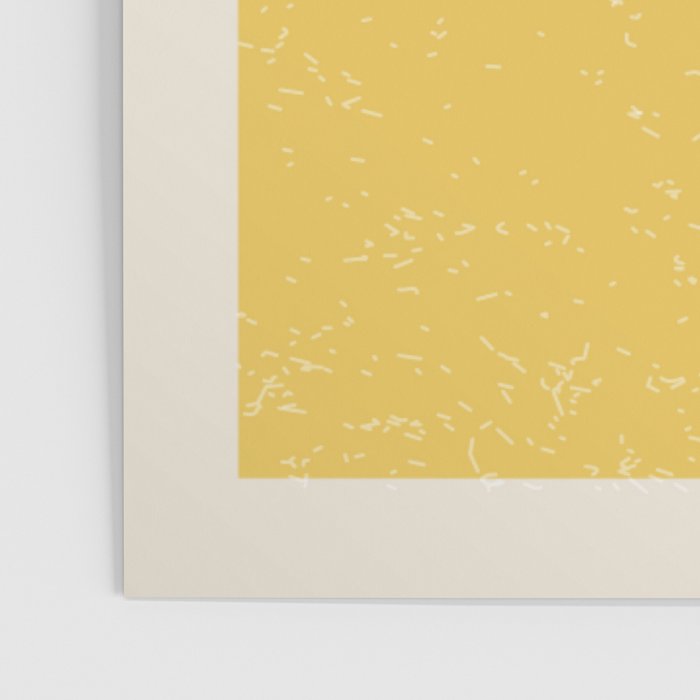 Yellow Lemon Square Stripes Mid Century Modern Minimalist Rothko Inspired Colourfield Stripes Poster Gallery Image 3