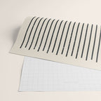 Yellow Lemon Square Stripes Mid Century Modern Minimalist Rothko Inspired Colourfield Stripes Wrapping Paper Gallery Image 2