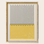 Yellow Lemon Square Stripes Mid Century Modern Minimalist Rothko Inspired Colourfield Stripes Serving Tray Gallery Image 1