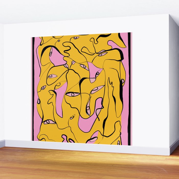 Abstract Figures 3 Wall Mural Gallery Image 2