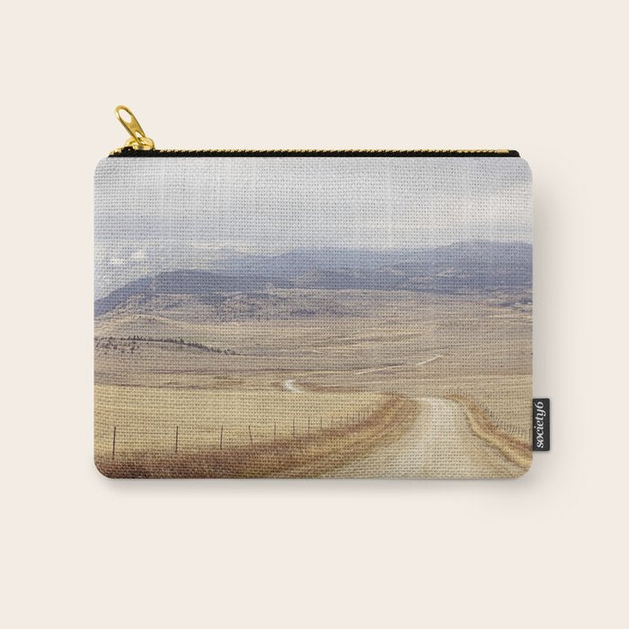 Montana Roads x Montana Landscape Photography x Western Landscape Carry All Pouch Gallery Image 1