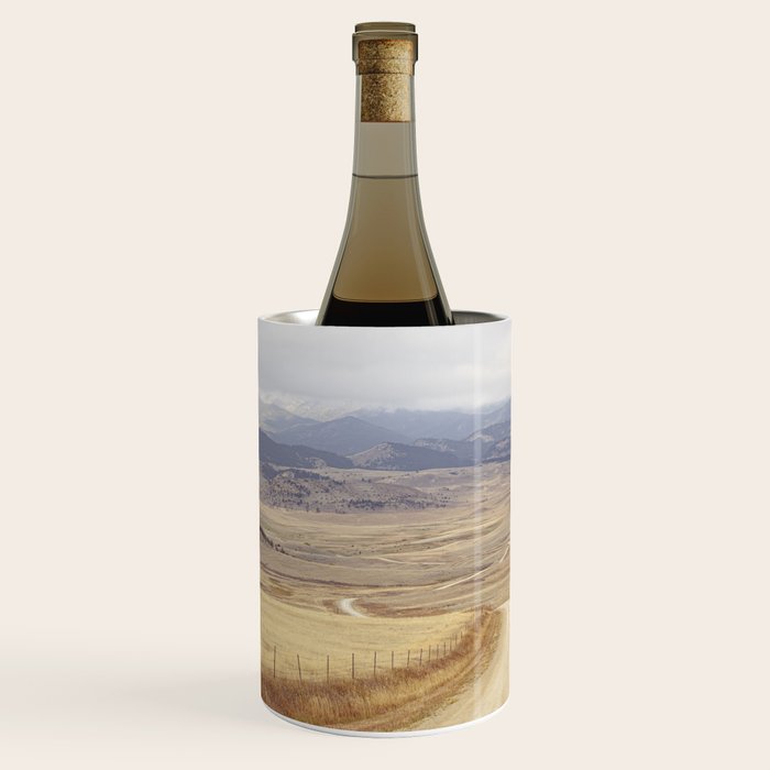 Montana Roads x Montana Landscape Photography x Western Landscape Wine Chiller Gallery Image 1
