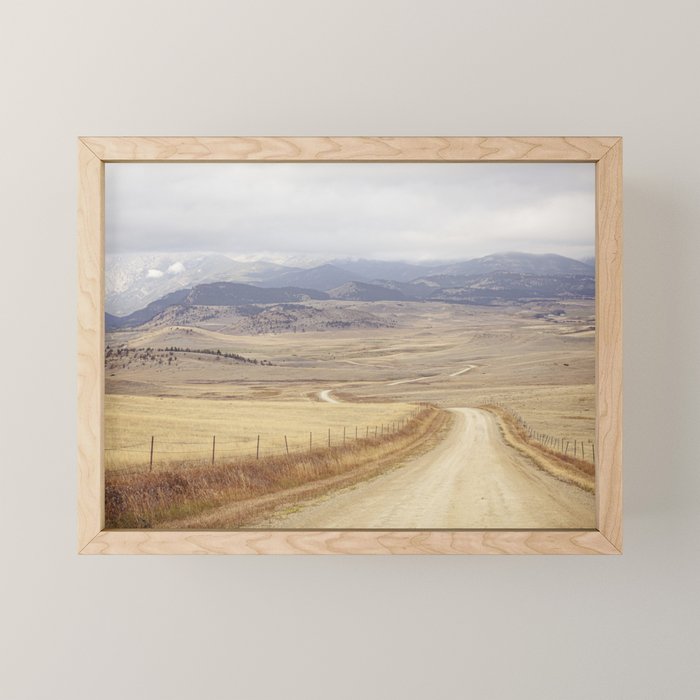 Montana Roads x Montana Landscape Photography x Western Landscape Mini Art Print Gallery Image 1