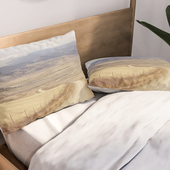 Montana Roads x Montana Landscape Photography x Western Landscape Pillow Sham Gallery Image 2
