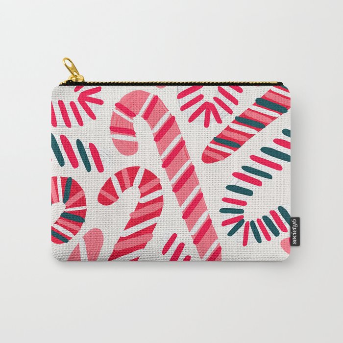 Candy Canes - White Carry All Pouch Gallery Image 1