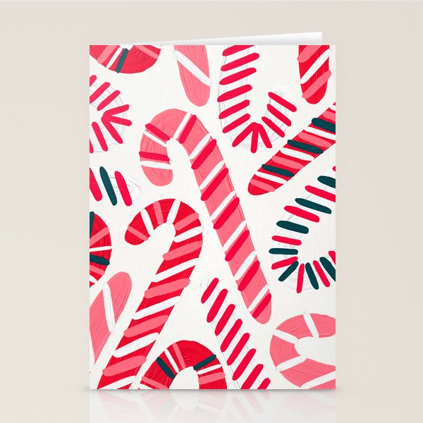 Candy Canes - White Stationery Card Gallery Image 2